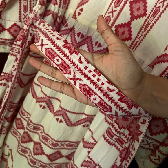 Marks & Spencer Cotton Rich Jacquard Maxi Dress (Size: UK 8 - UK 10) - Picture 6 of 8